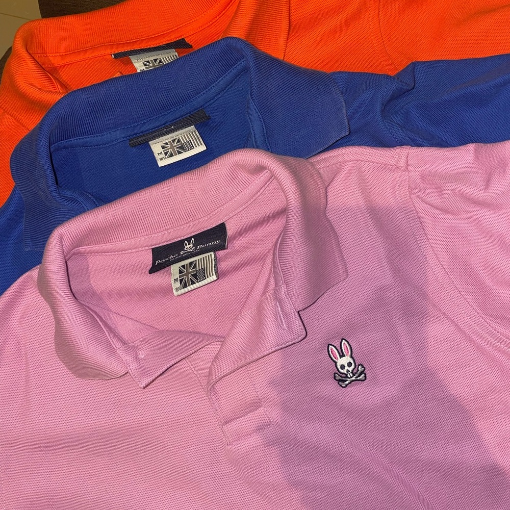Polos Orange blue and lilac all for $20
